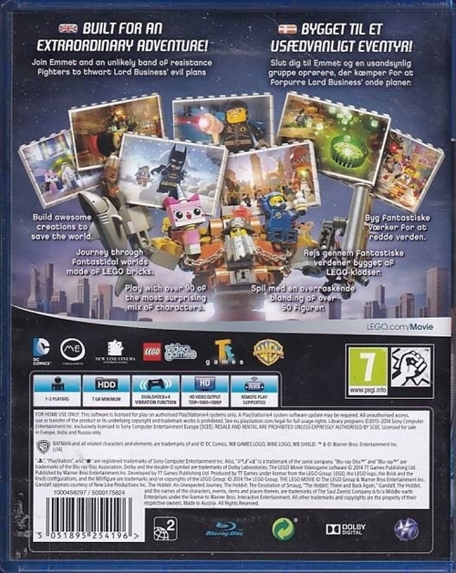 The Lego Movie Videogame - PS4 (A Grade) (Genbrug)